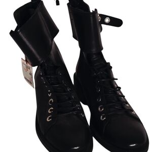 Zara Black Women's Combat Boots